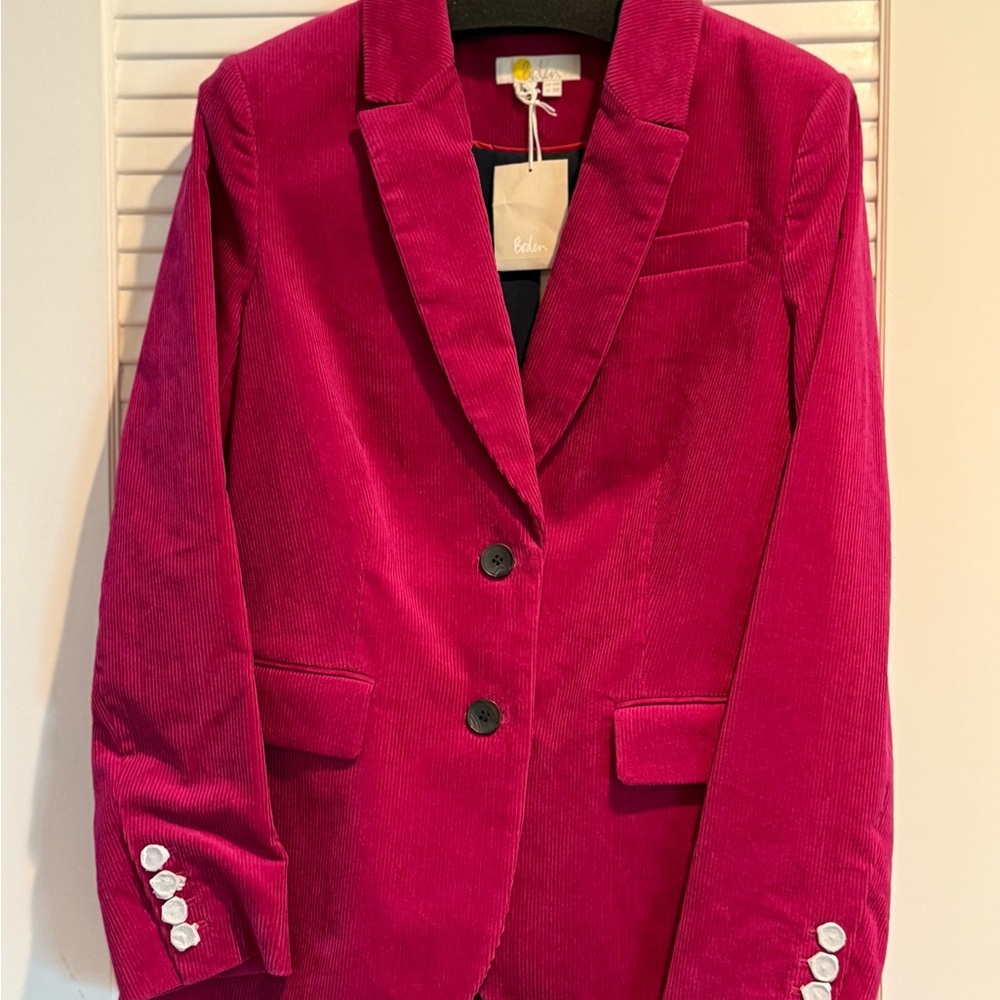 Women's Pink Corduroy Blazer
